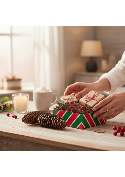 1 kg Zigzag Kırpık Kağıt , Kırpıntı Kağıt * Yılbaşı Mix Yeşil / Kırmızı fırsatları