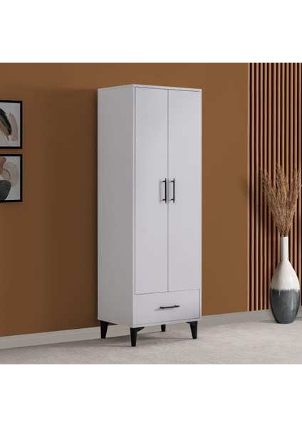 Dolap, Blesk 2 Kapaklı Çekmeceli Askılıklı Gardırop