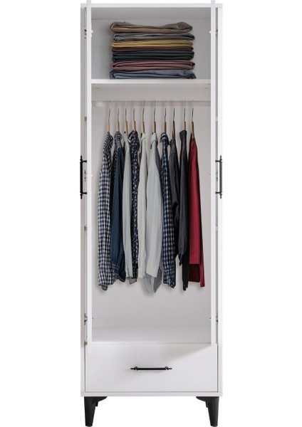 Dolap, Blesk 2 Kapaklı Çekmeceli Askılıklı Gardırop fırsatları