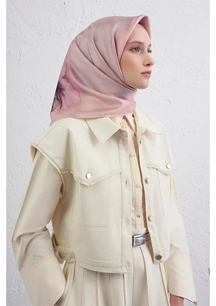 Soyut Desen Twill Ipek Eşarp -2025/2026 -9462D 29