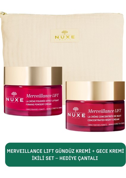 Merveıllance Lıft Gündüz Kremi + Gece Kremi Ikili Set – Hediye Çantalı