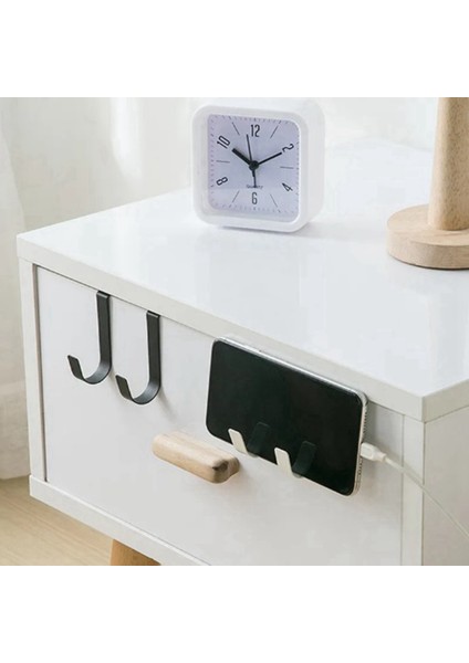 Çok Amaçlı Kancalar Mutfak Dolabı Kapı Arka Kanca Asılı Raf Giysisi Ceket Şapka Havlu Askı Depolama Kanca Siyah (Yurt Dışından) fiyatları