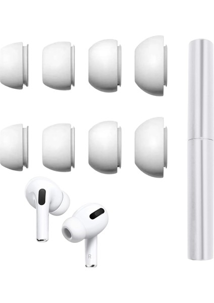 Apple Airpods Pro/pro 2 Ile Uyumlu Üretilmiş Yedek Silikon Kulaklık Ucu (S/l) 2 Li Set fiyatları
