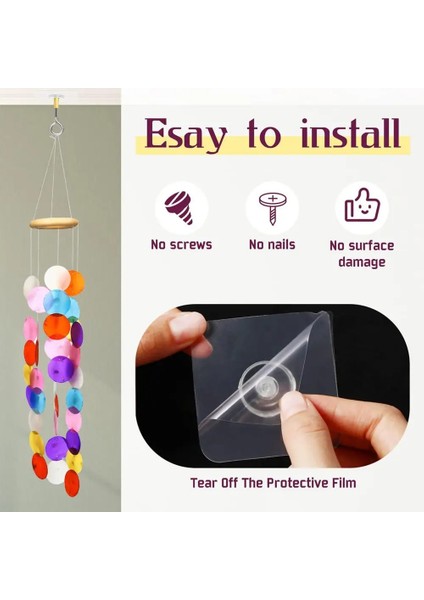 Yapışkan Tavan Kancaları 8 Pcs Tavan Askı Kancaları Göz Kancaları Küçük Bitkiler Mutfak Için Rüzgar Zil Askısı Askı Için (Yurt Dışından) indirimleri