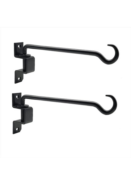 16 Inç 2 Paket Döner Bitki Askıları Açık Ağır Hizmet Tipi- Çiçek Sepetleri Için Asılı Kanca Braketi Kaplar Kuş Besleyici (Yurt Dışından)