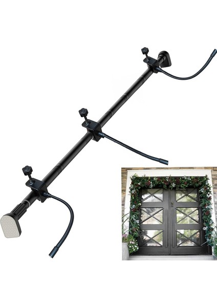 Ön Kapı Kancaları Için Uygun, Vidalara ve Delmeye Gerek Yok, 150-170 cm Ayarlanabilir Teleskopik Aralık. (Yurt Dışından) fiyatları