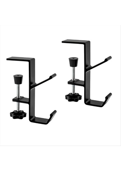 2pcs Masa Montaj Torba Tutucu Kanca Kelepçesi-On Sırt Çantası Askı Taşınabilir Masa Montajı Masa Masası (Siyah) Için Tutucu (Yurt Dışından)