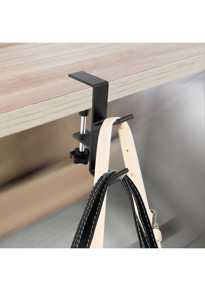 2pcs Masa Montaj Torba Tutucu Kanca Kelepçesi-On Sırt Çantası Askı Taşınabilir Masa Montajı Masa Masası (Siyah) Için Tutucu (Yurt Dışından) modelleri