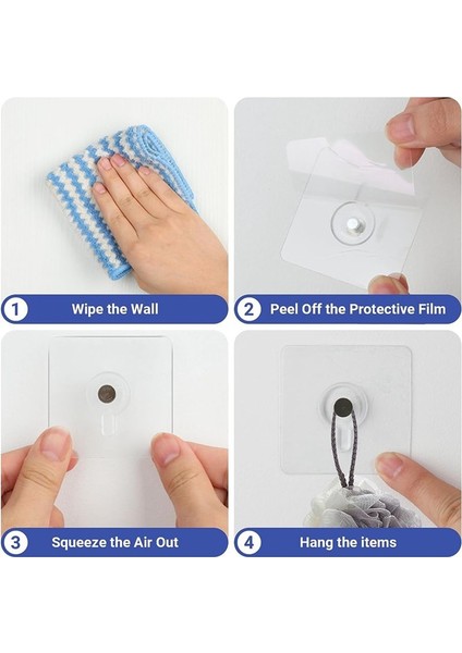 Tırnaksız Duvar Askıları, Asılı Duvar Kancaları, 50 Paket Yapışkan Duvar Kancaları, Oturma Odası Için Resim Askıları (Yurt Dışından) indirimleri