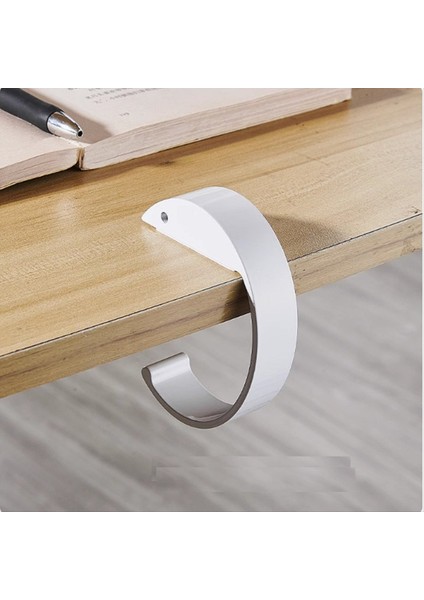 Yuvarlak Yuvarlak Çanta Kanca Hook Masa Yan Çanta Asma Aracı Çıkarılabilir ve Hareketli Çanta Standı Çok Işlevli Masa Kancası A (Yurt Dışından) modelleri
