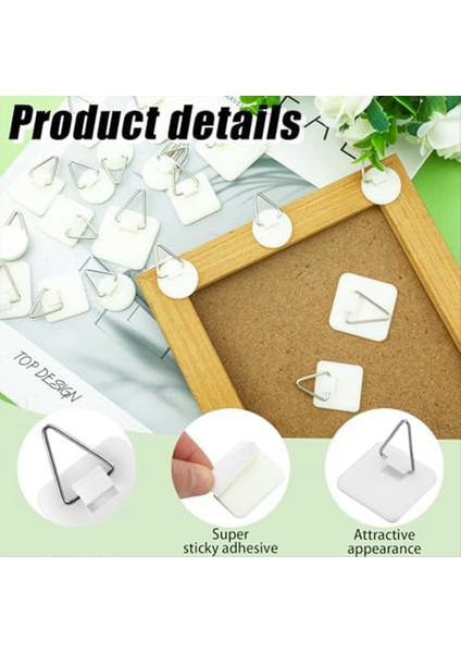 45PCS Yapışkan Resim Çerçeve Köpük Tahta Resim Askı Duvar Sanatı Fotoğraf Çerçevesi Banyo Dolap Mutfak Ev Kapısı (Yurt Dışından) modelleri