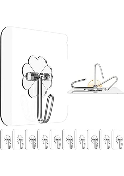 Ağır Hizmet Asmak Için Yapışkan Kancalar - 12 Paket Duvar Kancaları 13LB (Maks), Yapışkan Kancalar Su Geçirmez, Duvar Askıları (Yurt Dışından)