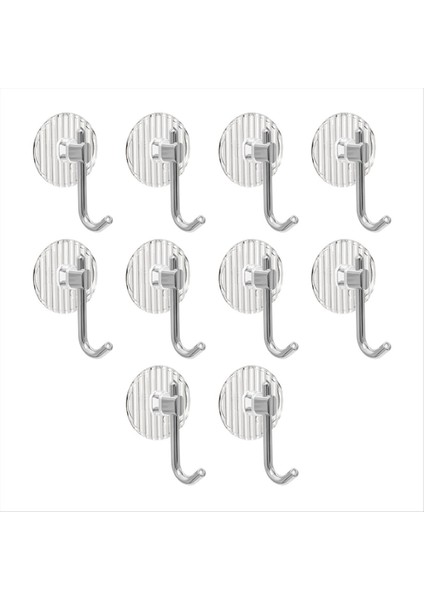 Akrilik Lüks Duvar Kancası Delin Yok Ev Dekorasyonu Güçlü Yapışkan Banyo Havlu Raf Hook Temizleme Nailless Kanca B (Yurt Dışından)