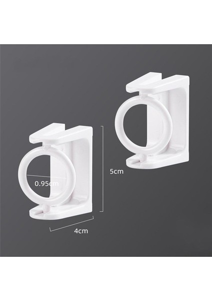 4pcs Perde Çubuk Tutucu Kelepçeler Kendi Kendinden Yapışkan Giysiler Demiryolu Braketi 360 Döndürme Üçgen Halka Ayarlanabilir Kancalar (Yurt Dışından) fiyatları