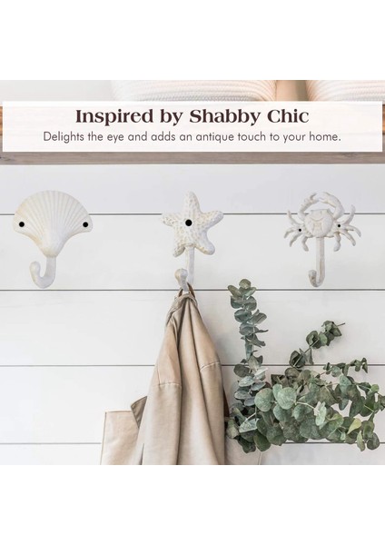 Denizyıldızı Dökme Demir Dekoratif Duvar Kancaları Ceket Önlükleri Şapkalar Havlu Kancaları Plaj Okyanus Teması Şık Metal Kancalar (Yurt Dışından) modelleri