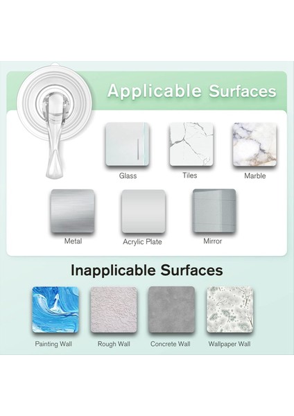 Emme Fincan Kancaları, Açık Ağır Hizmet Emme Kancaları, Pencere Cam Kapı Emme Tutucu Kanca Banyo Mutfak Için (Yurt Dışından) fiyatları