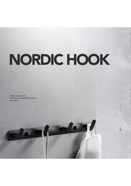 Duvar Için Anahtar Tutucu, Asılı Duvar Dekorasyonu Için Siyah Duvar Kancaları, Ofis Koridoru Fuaye Mutfak Banyo-C Için Uygun (Yurt Dışından) indirimleri