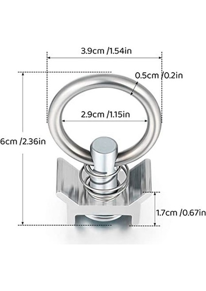 6 Adet Paslanmaz Çelik Yüzük, Hoparlör Kancaları, Asılı Halkalar, Uçak Çerçevesi Asılı Aksesuarlar, Hafif Kolye (Yurt Dışından) fiyatları
