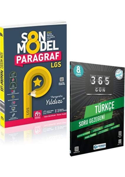 8. Sınıf Lgs Paragraf Son Model Soru Bankası ve Türkçe 365 Gün Soru Bankası