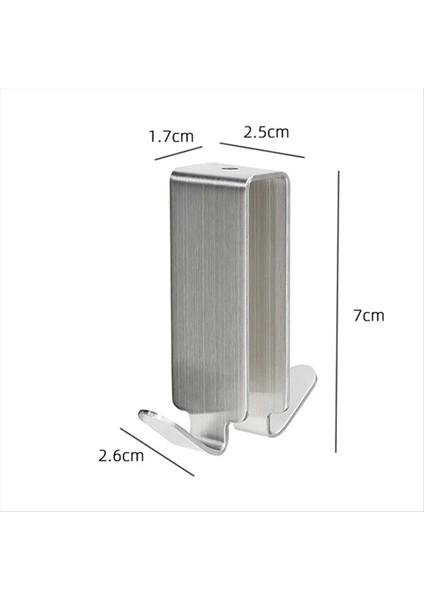 4pcs Çifte Kanca Kanca Paslanmaz Çelik Duvar Kancası Kanca Banyo Duş Kapısı Havlu Kancası Cam Kapı Kanca Askı Tutucu (Yurt Dışından) fiyatları