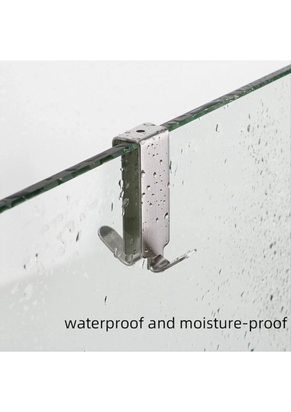 4pcs Çifte Kanca Kanca Paslanmaz Çelik Duvar Kancası Kanca Banyo Duş Kapısı Havlu Kancası Cam Kapı Kanca Askı Tutucu (Yurt Dışından) fırsatları