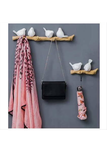 Duvar Süslemeleri Oturma Odası Askı Reçine Kuş Anahtar Kanca Mutfak Ceket Giysileri Havlu Şapka Çanta Tutucu, B (Yurt Dışından) fırsatları