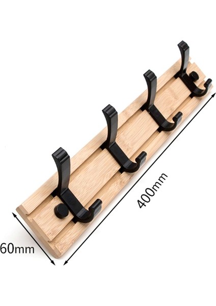 Palto Raf Duvar Montajı Ceket Kancaları - 4 Kanca ile Ahşap Siyah Palto Rafı Asılı Ceket Şapkası Torbası Havlu Askısı Için Duvar Kancası (Yurt Dışından) fiyatları