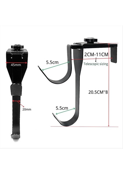 2pcs Metal Ayarlanabilir Genişlik Skimmer Havuz Pole Askı Çift Hook Bahçe Çit Aksesuarları Için Açık Hortum Hortum (Yurt Dışından) fiyatları