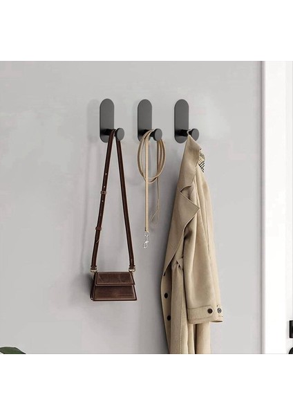 4 Paket Ağır Dermeni Yapıştırıcı Havlu/çöp Kancaları Banyo, Mutfak ve Ofis Için Su Geçirmez Paslanmaz Çelik Duş Kancaları (Yurt Dışından) indirimleri