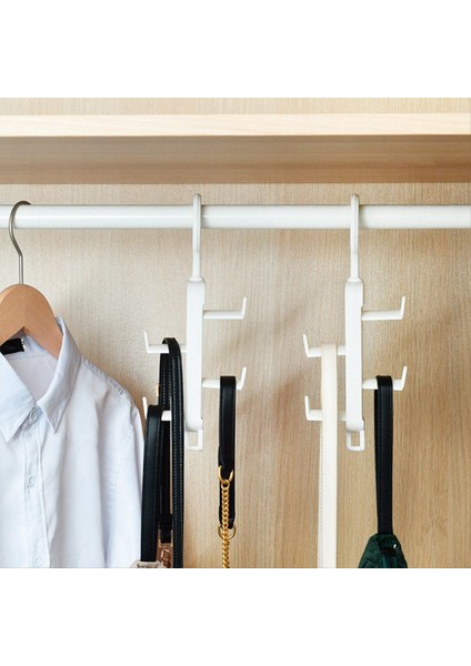 Torba Depolama Aracı Dolap Depolama Çok Fonksiyonlu Askı Iz Yok Torba Askı Kat Raf Kapısı Yumruksuz Kanca (Yurt Dışından) indirimleri