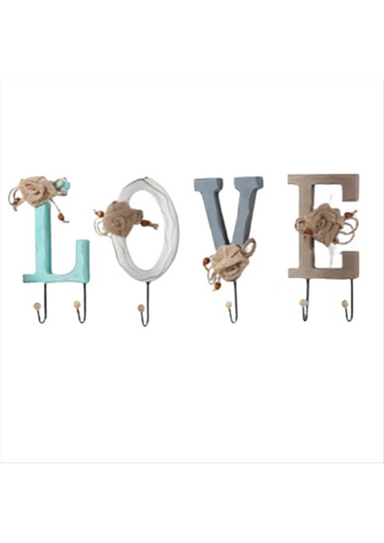 Aşk Tarzı Duvar Kancaları Anahtar Tutucular String Işıkları Diy Duvar Asma Kancalar Kahve Dükkanı 3D Kapı Sanat El Sanatları Hooks (Yurt Dışından)