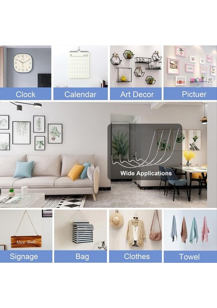 20PCS Alçıpan Için Resim Askıları, Paslanmaz Çelik Süper Kancalar, Asılı Duvar Kancaları, Resim Asılı Kit, Resim (Yurt Dışından) indirimleri