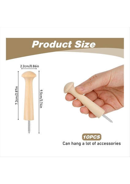 10 Parça Ahşap Çalkalayıcı Çivi Vidalı Ahşap Kanca Çalkalayıcı Çiviler, 3.7 Inç Ahşap Kanca Çivileri, Asmak Için Bitmemiş Ahşap Çalkalayıcı Çiviler (Yurt Dışından) indirimleri