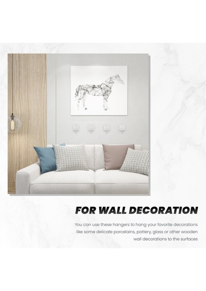 Duvar Plakası Tutucu Kancaları Için 50 Pcs Plaka Askıları Dekoratif Plakalar Için Kancalar 1.3 Inç Yapışkan Görünmez Yapıştırıcı (Yurt Dışından) fiyatları