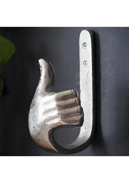 Başparmak Duvar Kancası Metal Çok Fonksiyonlu El Kancası Duvara Monte Askı Şapkalar, Eşarplar, Çantalar ve Anahtarlar Için Ev Depolama (Yurt Dışından) fırsatları
