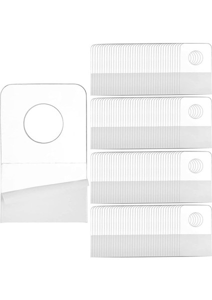 1000 Pcs Kendinden Yapışkan Asma Sekmeleri, 1x1-1/2 Inç Yuvarlak Delikli Askı Perakende Mağaza Malzemeleri Için Kancalar Ekran (Yurt Dışından)