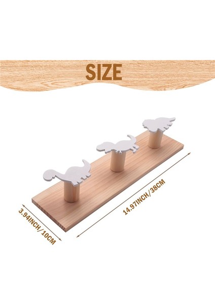 Çocuklar Dinozor Duvarı Monte Ceket Kancaları Ahşap Kapı Askı Erkek Yatak Odası Kreş Oyun Odası Süslemeleri -Beyaz (Yurt Dışından)