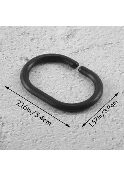 24 Adet Duş Perdesi Halkaları Plastik Duş Perdesi Kancaları Banyo Duş Çubuğu (Yurt Dışından) indirimleri