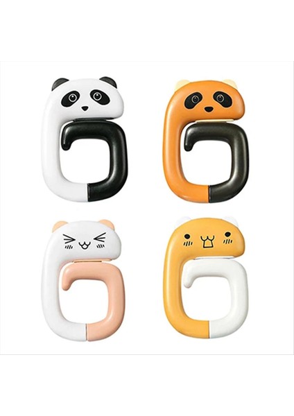 Sevimli Portatif Torba Kanca Hayvan Plastik Masa Kanca Çanta Seyahat Çantası Ofis Dekorasyon Plastik Masa Yan Kanca (Yurt Dışından)