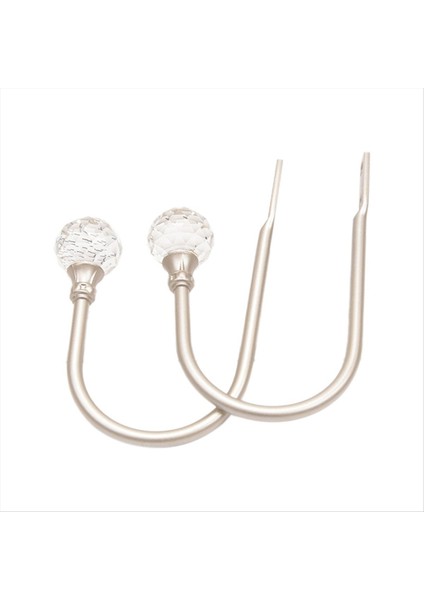 Bir Metal U Şekilli Prangalar Pencere Aksesuarları Perde Bekletme Duvar Kravat Arkalar Kancalar Askı Ev Aksesuarları (Yurt Dışından)