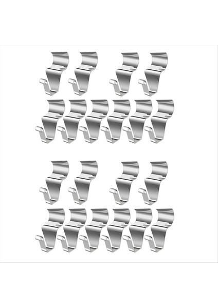 20PCS Sainless Çelik Kancalar Ağır Hizmet Tipi Kancalar Vinil Siding Için Şeyler Asmak Için Delik Yok Vinil Kanca Asılı Açık Dekor (Yurt Dışından)
