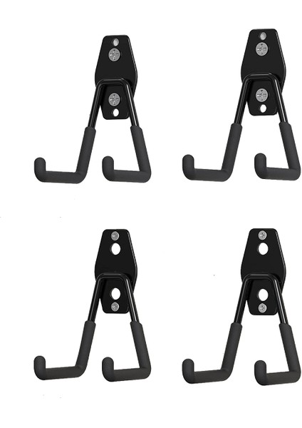 Garaj Kancaları Ağır Dermi 4 Pc, Garaj Depolama Kancaları, Duvar Montajı Garaj Asma Kancalar Bisiklet, Merdiven, Hacimli Ürünler (Yurt Dışından)