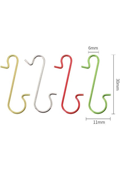 Noel Süsleri Için 300PCS Kancalar, Süs Eşyaları Için Noel Ağacı Kancaları, Noel Ağaçları Için Süsleme Kancaları, D (Yurt Dışından)