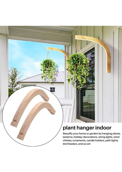 Ahşap Duvar Kancaları, Bitki Askıları Kapalı, Asma Bitkiler Için Duvara Monte Bitki Kancaları, Çiçek Braketi, Rüzgar Çanları Kancaları (Yurt Dışından) fırsatları