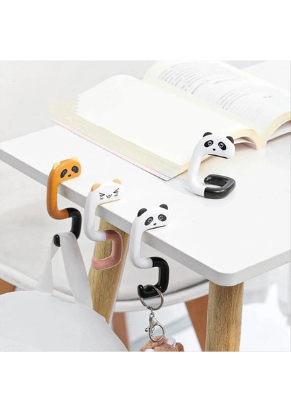 Sevimli Portatif Torba Kanca Hayvan Plastik Masa Kanca Çanta Seyahat Çantası Ofis Dekorasyon Plastik Masa Yan Kanca (Yurt Dışından) fırsatları