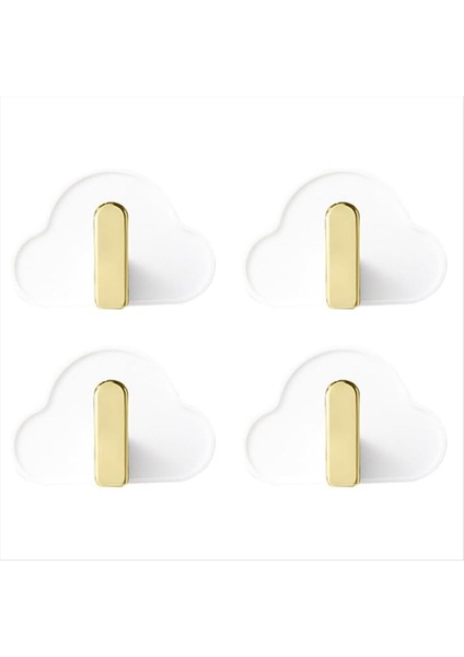 4 Adet Kanca Plastik Tuş Kancaları Şapka Askısı Yumruk Atan Kancalar Banyo Duvar Kancası Evrensel Tv Standı Çanta Askıları D (Yurt Dışından)