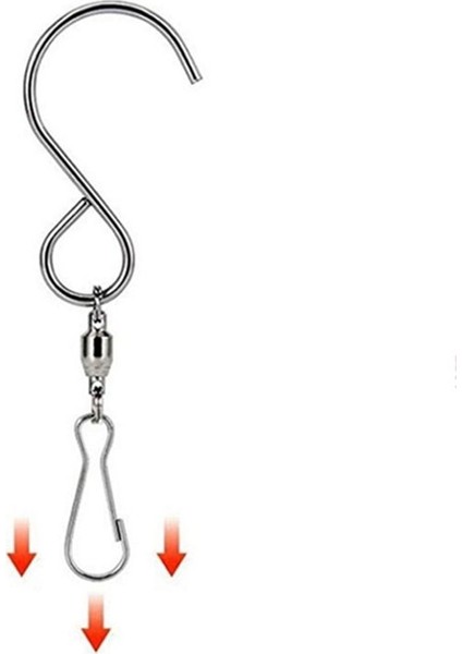 30PCS Spinner Klipsi Kanca Asmak Için Paslanmaz Çelik Rüzgar Spinner Rüzgar Chime Crystal Twister Partisi Malzemeleri (Yurt Dışından) indirimleri