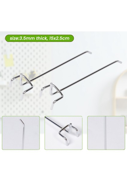 50 Pcs 6 Inç Pegboard Kancaları Metal Raf Kancaları ve Organizatör Çiftlik Pegboard Garaj Depolama Organizatör (Yurt Dışından) fırsatları