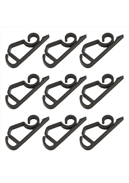 120 Paket Noel Işık Klipleri Açık Mekan -Geather Geçirmez Noel Işığı Askıları Noel Tatili Siyahı Için Oluk Kancaları (Yurt Dışından)