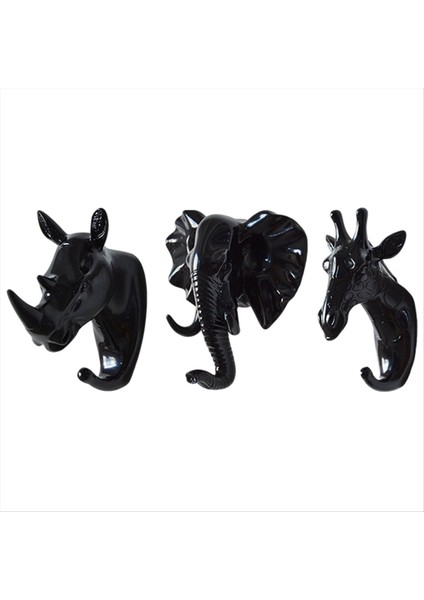 Havlu Kancası Duvar Asılı Geyik Kafalı Kıyafetler Askı Odası Zanaat Dekorasyon Duvar Dekorasyon Kancası, 3 Adet (Yurt Dışından) modelleri